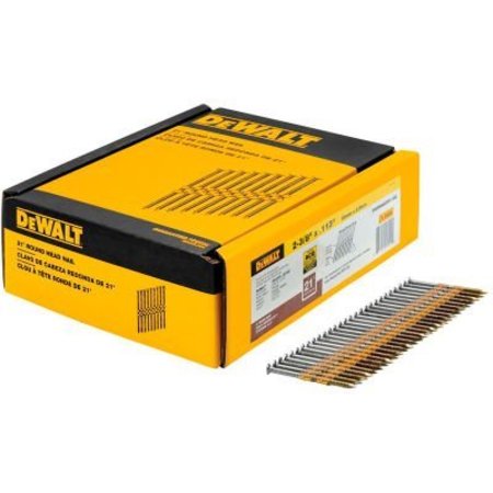 DEWALT Collated Framing Nail, 2-3/8 in L, Bright, 21 Degrees DWRHS8DR113